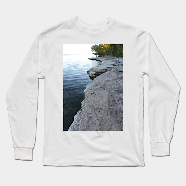 Autumn Shoreline Long Sleeve T-Shirt by photoclique